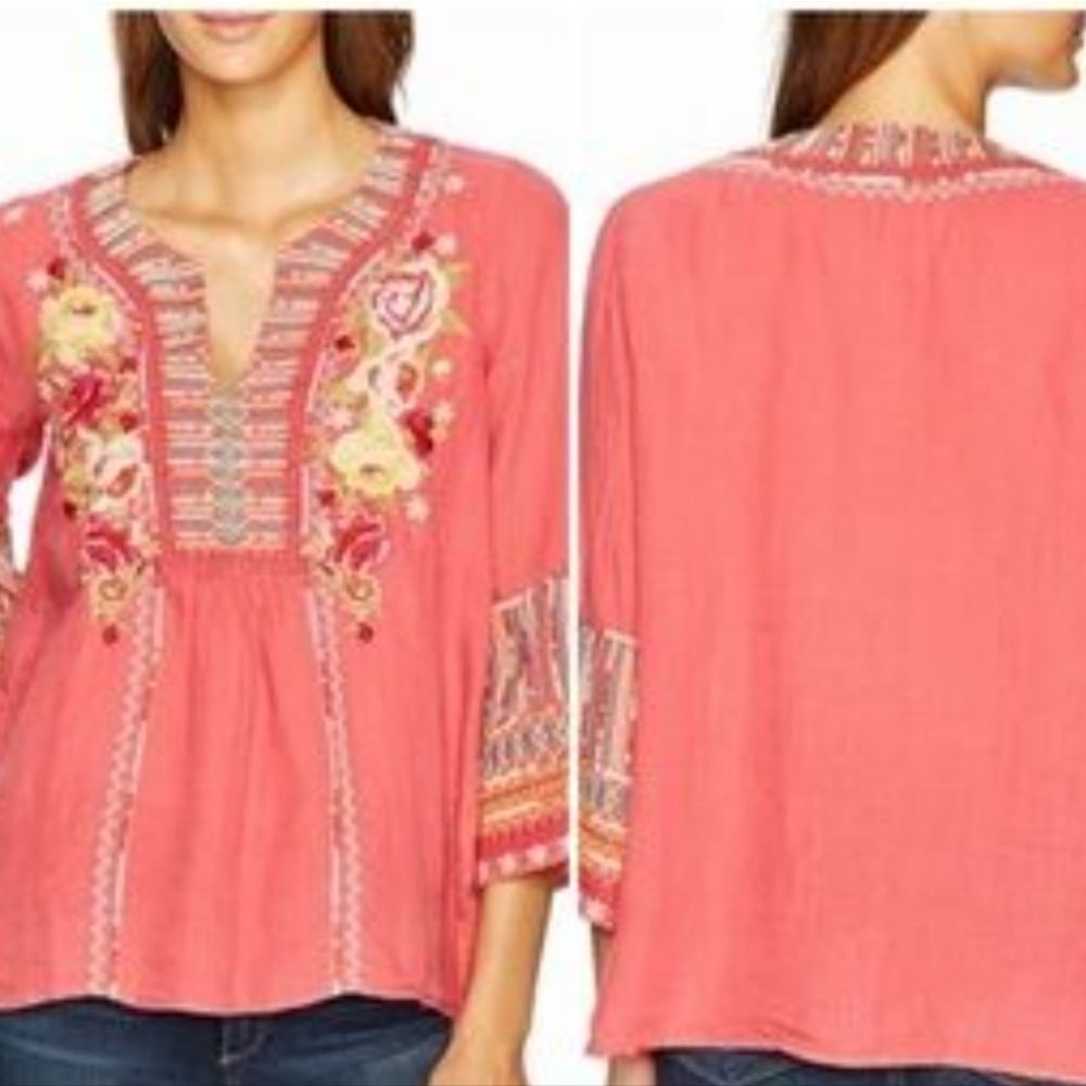 Johnny Was Workshop Tilly Flare Top - Picture 2 of 9